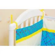 Protectie jumatate patut dimensiune 35 cm x 180 cm Lovely Hearts KDEPJP35180LHEARTS