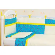 Protectie jumatate patut dimensiune 35 cm x 180 cm Lovely Hearts KDEPJP35180LHEARTS