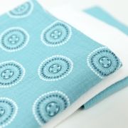 Set 3 scutece de muselina "Blue Mandala", 75x75 cm KDES3SMBLUEMAND
