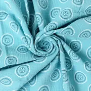 Set 3 scutece de muselina "Blue Mandala", 75x75 cm KDES3SMBLUEMAND