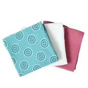 Set 3 scutece de muselina "Pinky Mandala", 75x75 cm KDES3SMPINKYMAND