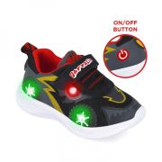 Sneakers cu roti si leduri Garvalin 252800, negri (Marime: 30) JEM252800-A-30