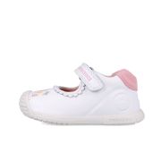 Pantofiori Primii Pasi pentru fetite Biomecanics 252105, Alb (Marime: 18) JEM252105-B-18
