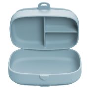 Caserola compartimentata din silicon cu ventuza, AppeKids Magic Box - Aqua Blue KRTAK276005