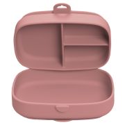 Caserola compartimentata din silicon cu ventuza, AppeKids Magic Box - Old Rose KRTAK275985