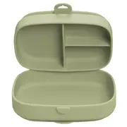 Caserola compartimentata din silicon cu ventuza, AppeKids Magic Box - Raw Green KRTAK276012