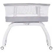 Patut cu leganare si cantar integrat chipolino sogno 2 in 1 grey hubkossg02501gr