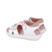 Sandale din piele pentru copii Floricele, Biomecanics, 252233, alb (Marime: 24(14,8-15,4 cm)) JEM252233-B-24