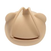 Suport pentru suzeta din silicon, AppeKids, The Little Bear - Bubble Beige KRTAK276074