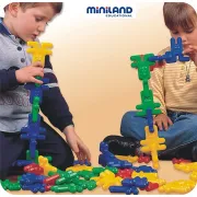 Iepurasi de construit kim buni miniland 74 buc - okeml32210