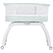Patut cu leganare si cantar integrat chipolino sogno 2 in 1 pastel green hubkossg02503pg