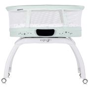 Patut cu leganare si cantar integrat chipolino sogno 2 in 1 pastel green hubkossg02503pg