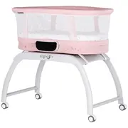 Patut cu leganare si cantar integrat chipolino sogno 2 in 1 pink hubkossg02504pi