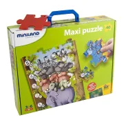 Puzzle de podea educativ cu numere miniland 40 piese - miniland - okeml36001