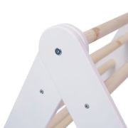 Scara Din Lemn Pentru Copii - Triunghi De Catarare Tip Pikler Montessori, Alb, Meowbaby Pjbwtd001