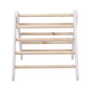 Scara Din Lemn Pentru Copii - Triunghi De Catarare Tip Pikler Montessori, Alb, Meowbaby Pjbwtd001