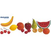 Set fructe din plastic miniland 15 buc - okeml30581