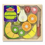 Set fructe lemn pentru taiat - melissa & doug - okemd4021