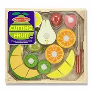 Set fructe lemn pentru taiat - melissa & doug - okemd4021