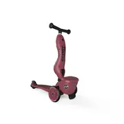 Trotineta Copii Cu Sezut, Suport Jucarie, Transformabila 2in1, Highwaykick 1 Lifestyle Wildcat, 1-5 Ani, Pana La 50 Kg, Scoot  Ride Pjb00075