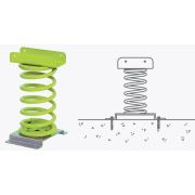 Balansoar pe arc pentru copii elefant, hdpe, cu prindere pe beton kbt - okekbt173.013.004.003