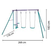Complex leagane pentru 4 copii jupiter plum - okeplum22102