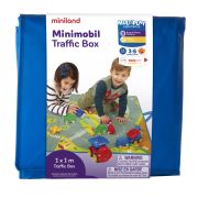 Covoras de joaca si cutie pentru jucarii trafic - okeml97096