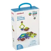 Joc de constructii cu piese translucide piramide - okeml32174