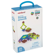 Joc de constructii cu piese translucide piramide - okeml32174