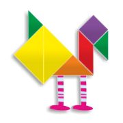 Joc magnetic tangram fantezie - okeml31965