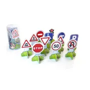 Set 12 semne de circulatie mini - miniland - okeml27461