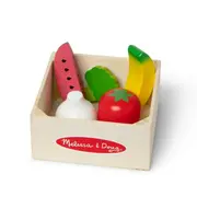 Set de joaca din lemn pentru jocuri de rol fructe si legume - okemd95209