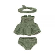 Set imbracaminte cu rochita pentru papusa fetita 21 cm - okeml31683