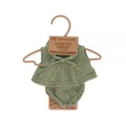 Set imbracaminte cu rochita pentru papusa fetita 21 cm - okeml31683
