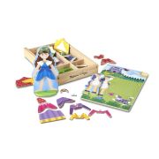 Set magnetic de imbracat printesa si calutul - melissa & doug - okemd30321