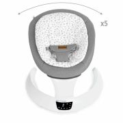 Balansoar electric, Jane, Moon, Cu 5 trepte de viteza, Timer, 12 melodii si 5 sunete ale naturii, Conform cu standardul european EN 12790:2023, Star BYN8420421090022