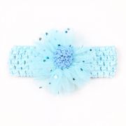 Bentita bleu pentru fetite - floarea dantelata cu stelute mdx-22040-4-div