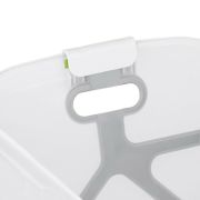 Cadita de baie cu pliere ultra-compacta, Jane, Oasis, Cu doua manere, 68 x 42 x 26 cm, Conform cu standardul european de siguranta EN 17072:2018, Botanic BYN8420421093689