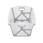 Cadita de baie cu pliere ultra-compacta, Jane, Oasis, Cu doua manere, 68 x 42 x 26 cm, Conform cu standardul european de siguranta EN 17072:2018, Botanic BYN8420421093689