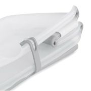 Cadita de baie cu pliere ultra-compacta, Jane, Oasis, Cu doua manere, 68 x 42 x 26 cm, Conform cu standardul european de siguranta EN 17072:2018, Botanic BYN8420421093689
