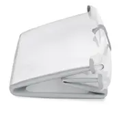 Cadita de baie cu pliere ultra-compacta, Jane, Oasis, Cu doua manere, 68 x 42 x 26 cm, Conform cu standardul european de siguranta EN 17072:2018, Pale BYN8420421093672