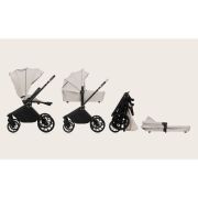 Carucior 2 in 1, Lionelo, Mika Plus, Cadru din aluminiu, Cu landou intarit si salteluta moale, Reversibil, Cu sistem de ventilatie 3D, Cu accesorii, Pana la 22 kg, Conform cu EN1888-1 EN1888-2, EN1466, Bej BYNLO-MIKA_PLUS_2IN1_BEIGE_SAND