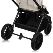 Carucior 2 in 1, Lionelo, Mika Plus, Cadru din aluminiu, Cu landou intarit si salteluta moale, Reversibil, Cu sistem de ventilatie 3D, Cu accesorii, Pana la 22 kg, Conform cu EN1888-1 EN1888-2, EN1466, Bej BYNLO-MIKA_PLUS_2IN1_BEIGE_SAND