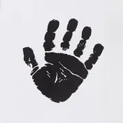 Kit rama foto tripla, Jane, Cu cerneala pentru manuta si piciorus, Non-toxic, White BYN8420421091555