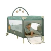 Patut pliant, Jane, One Level, Cu roti, Cu arcada cu jucarii, Geanta de transport, Cu un nivel, Conform standardelor europene EN 716-1:2017+AC:2019EN 16890:2017 + A1:2021, Botanic BYN8420421089880