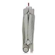 Patut pliant, Lionelo, Flower, Cu doua nivele, Cu arcada, Geanta transport, Masuta de infasat, Bara cu jucarii, Fereastra laterala, 120x60 cm, Conform cu standardele europeane de securitate EN 716 si EN12221, Cappuccino BYNLO-FLOWER_CAPPUCCINO