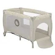 Patut pliant, Lionelo, Sven Plus, 120x60 cm, Cu doua nivele, Cu arcada jucarii, masuta de infasat, vibratii, melodii, conform cu standardele europeane de securitate EN716 si EN12221, Bej Latte BYNLO-SVEN_PLUS_BEIGE_LATTE