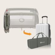 Patut pliant, Lionelo, Sven Plus, 120x60 cm, Cu doua nivele, Cu arcada jucarii, masuta de infasat, vibratii, melodii, conform cu standardele europeane de securitate EN716 si EN12221, Bej Olive BYNLO-SVEN_PLUS_BEIGE_OLIVE