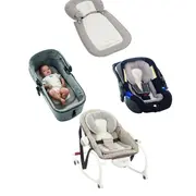 Perna universala reversibila, Jane, Pentru carucior, landou, scaun auto, balansoar, scaun de masa, 33 x 62 cm, Gri BYN8420421067468