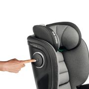 Scaun auto, Be Cool, Mars I-Size, 100-150 cm, 4-12 ani, Cu isofix, Protectie superioara in caz de impact lateral - SPS, Cu tetiera reglabila, Conform cu standardul european de securitate ECE R129, Dark BYN8420421077962
